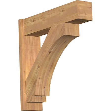 Ekena Millwork Imperial Block Smooth Outlooker, Western Red Cedar, 7 1/2"W x 30"D x 30"H OUT08X30X30IMP05SWR